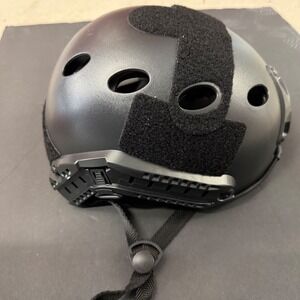 Tactical Bump Helmet Black Airsoft Paintball Training Gear with Side Rails NVG